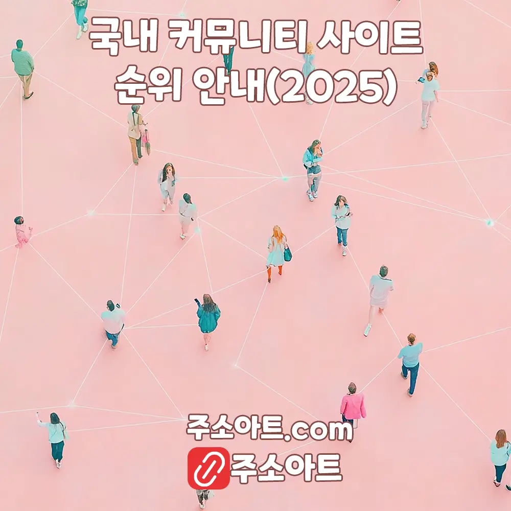 국내 커뮤니티 사이트 순위 안내 (2025년 10월)